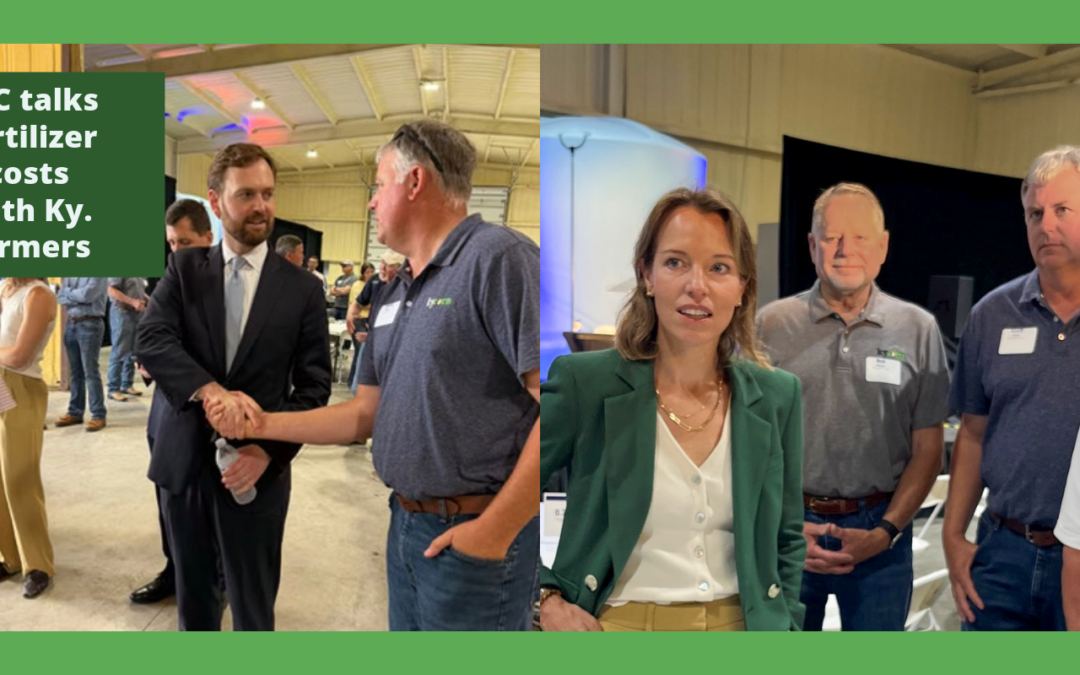 Scott Ebelhar shakes hands with FTC Chairman. Bob McIndoo and Scott Ebelhar converse with Associate Director of the FTC.